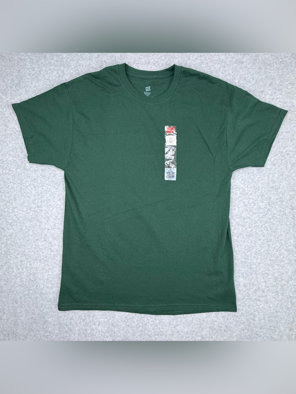 Hanes Beefy-T Men’s Large Dark Green Heavyweight 100% Cotton T-Shirt New